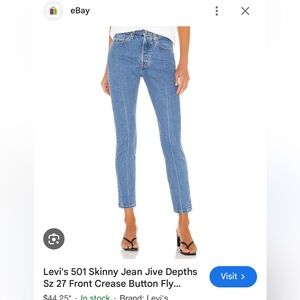 Levi’s 501 Skinny in Jive